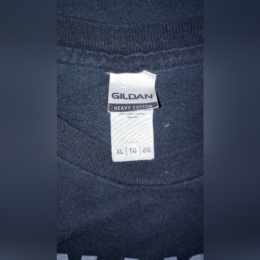 Dark Blue Graphic Tee,Size XL - Picture 2 of 3
